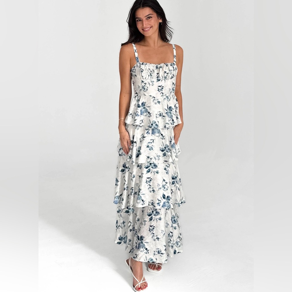 NWOT // Cotton Candy LA - Ruffle Tiered Floral Dress